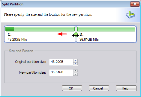 New Partition Information